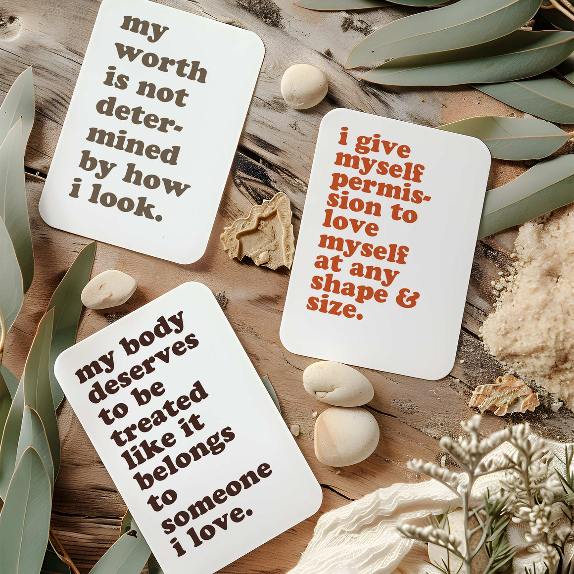 Ritzy Rose Body Positive Cards - Self-Love & Recovery Mantras