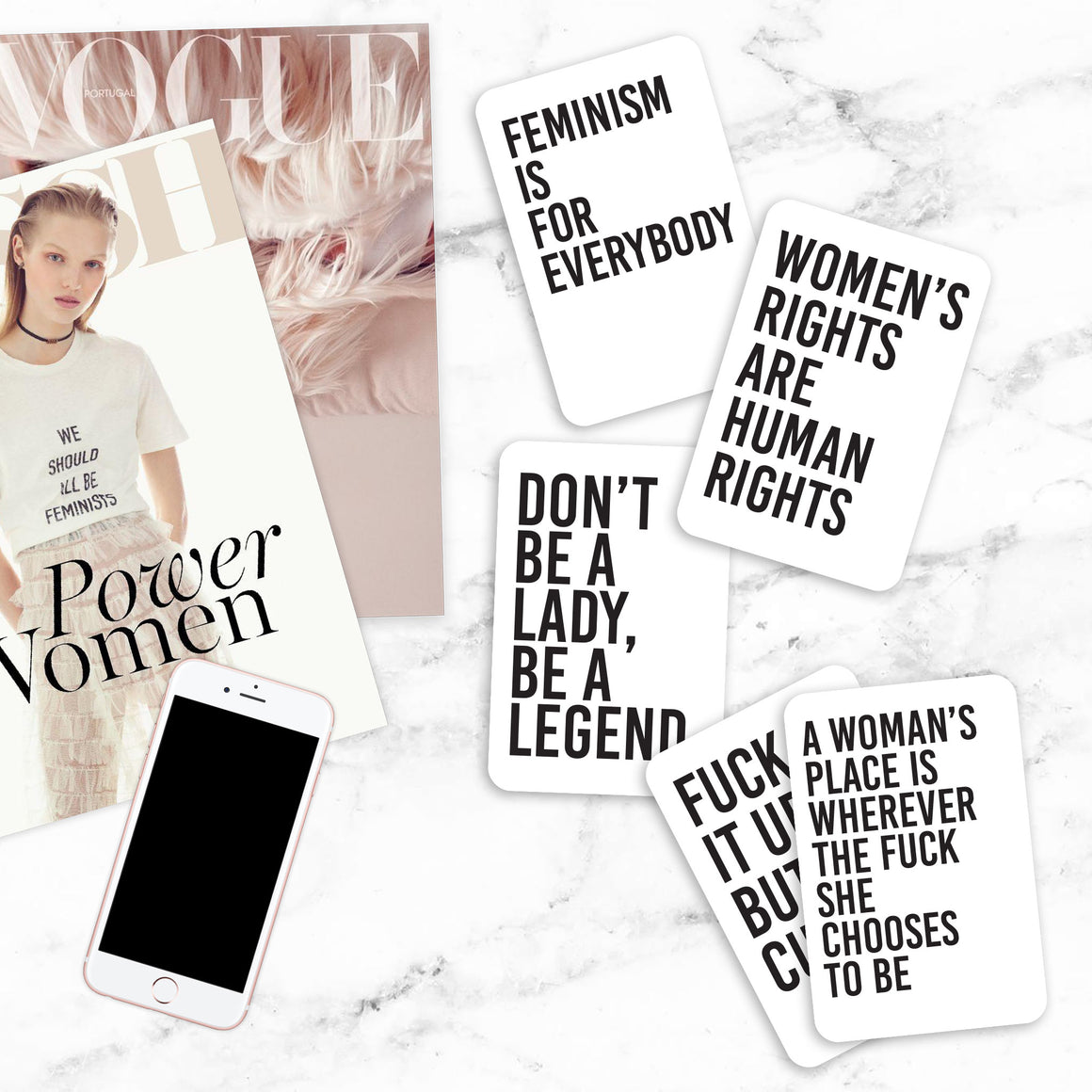 Feminist Affirmation Cards - Inspirational Quotes for Empowerment